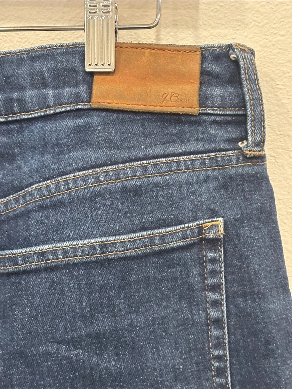 J. Crew Men’s Straight-Leg Dark Blue Denim Jeans 29